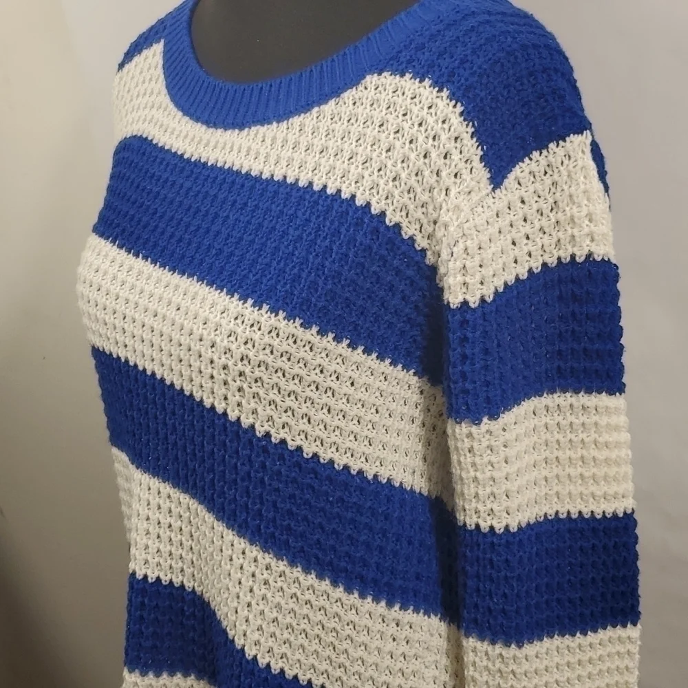 Bobbie & Brooks Ruby Navy cream stripes Sweater Size 2XL